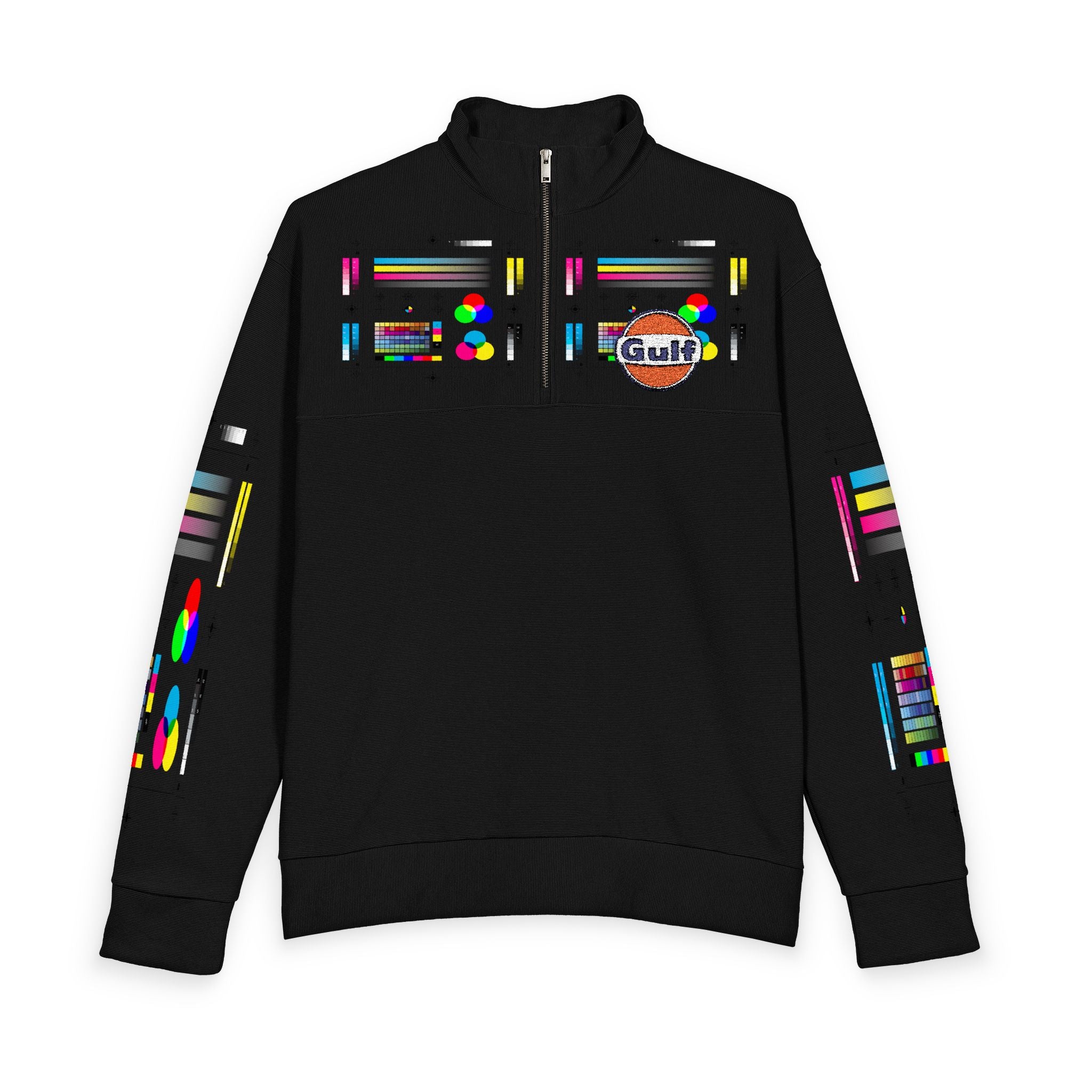 Gulf Oil Heavy Knit Quarter-Zip Sweatshirt