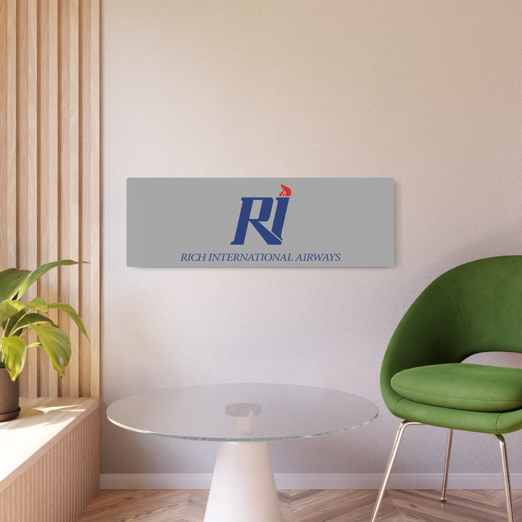 Rich International Airways Metal Sign