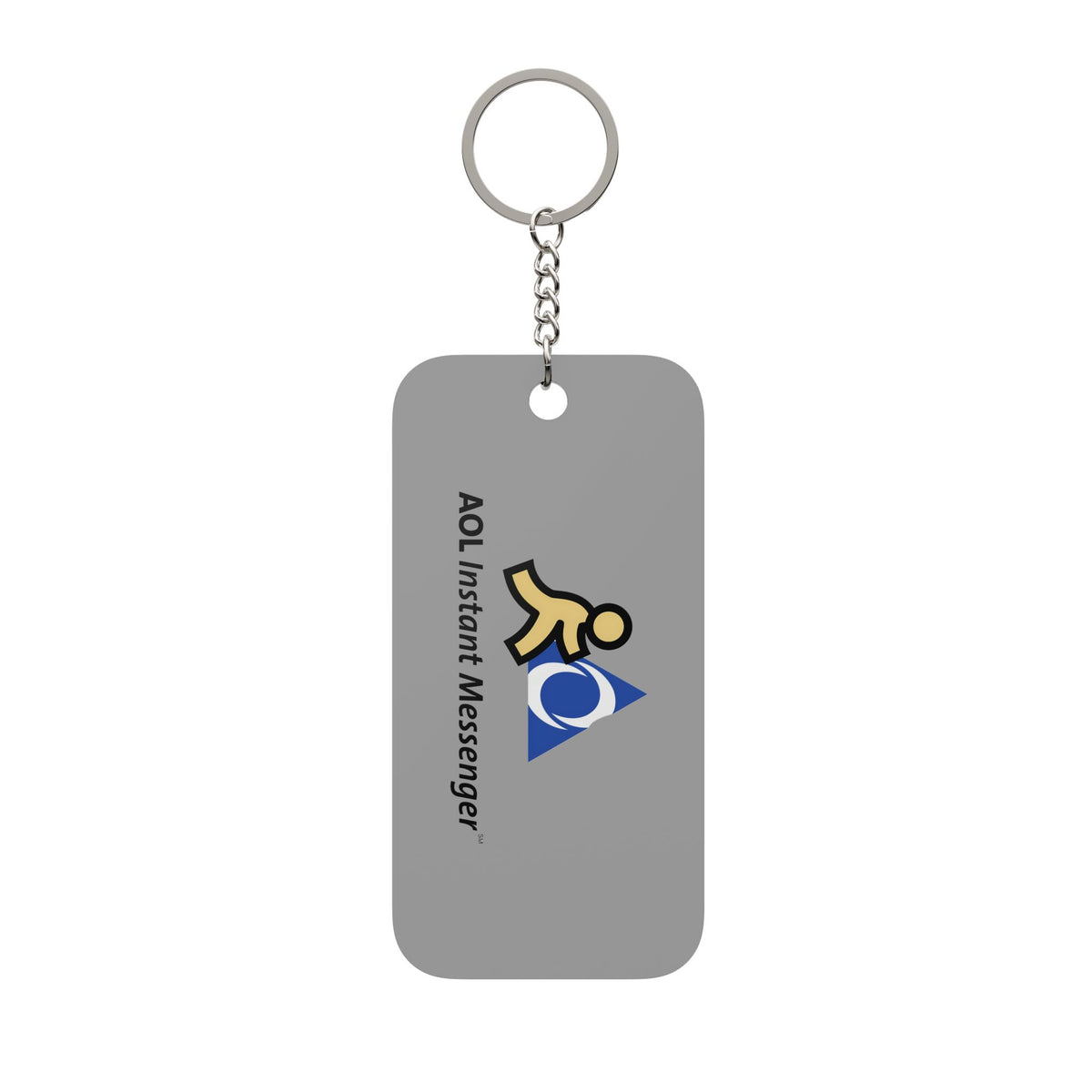 AOL Instant Messenger (AIM) Double-Sided Keychain Charm