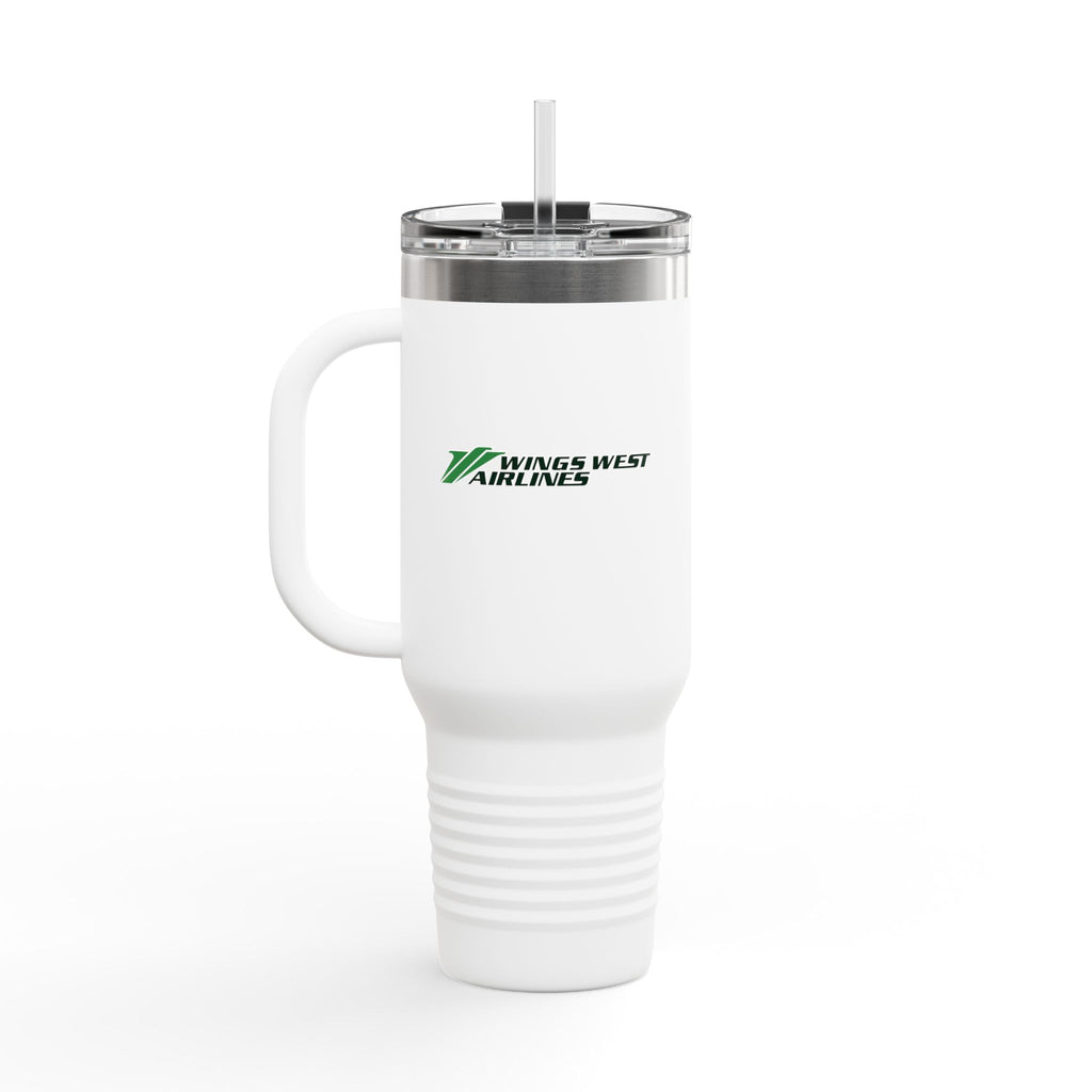 Wings West Airlines 40oz Insulated Travel Mug Stainless Tumbler
