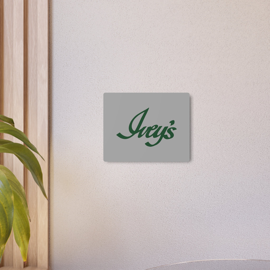 Ivey's Metal Sign