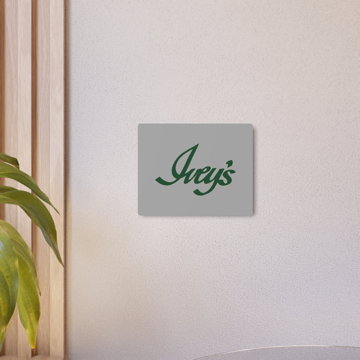 Ivey's Metal Sign