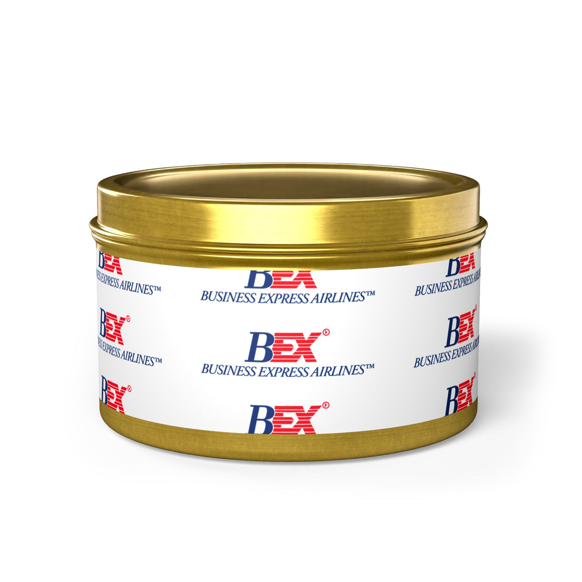 Business Express Airlines Tin Candle