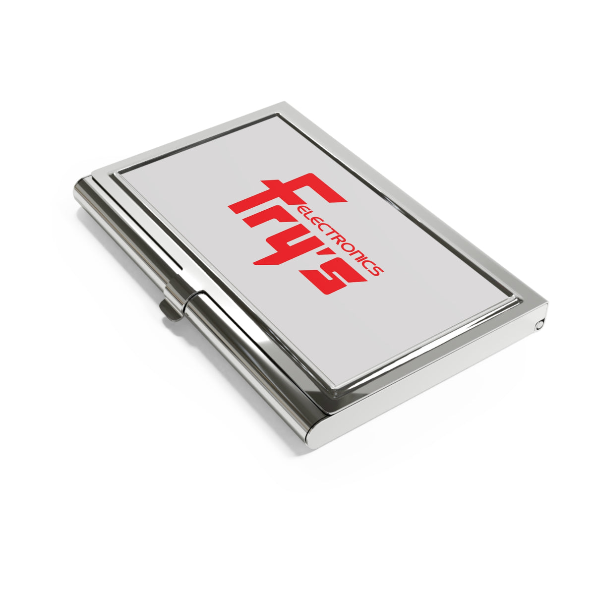 Fry's Electronics Metal Business Card Holder