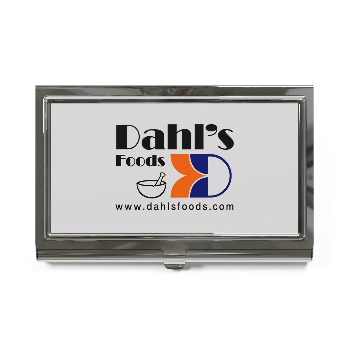 Dahl's Foods Metal Business Card Holder