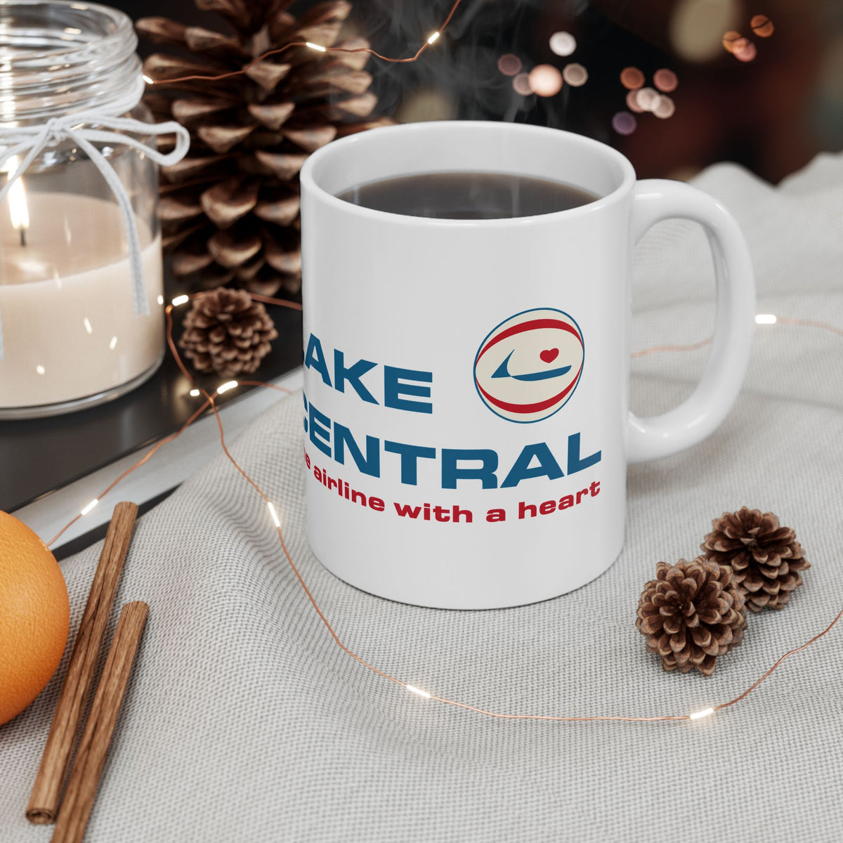 Lake Central Airlines Ceramic Coffee Mug
