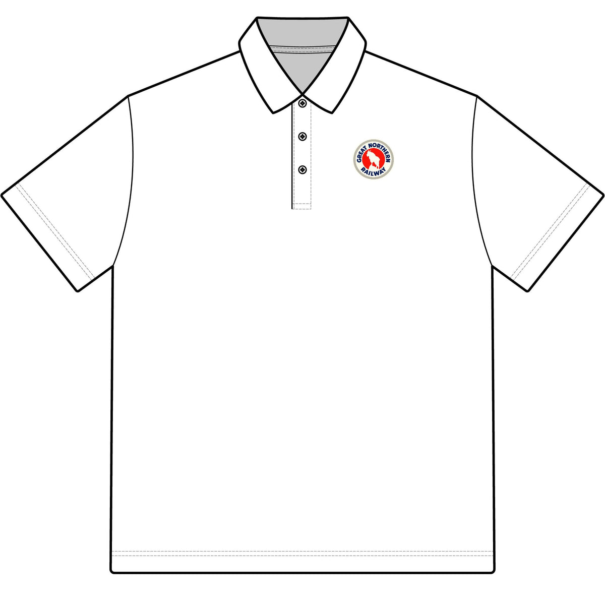 Great Northern Railway Cotton Polo Shirt