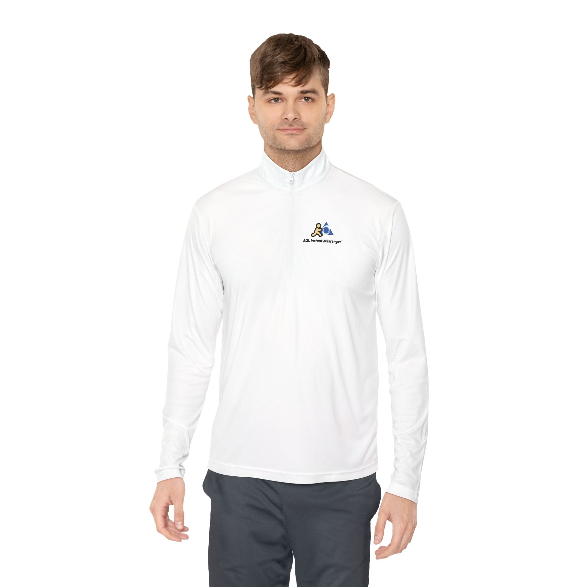AOL Instant Messenger (AIM) Unisex Quarter Zip Pullover