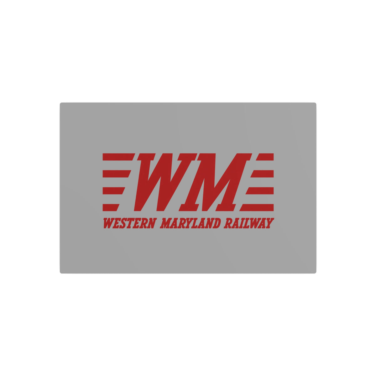 Western Maryland Railway Metal Sign