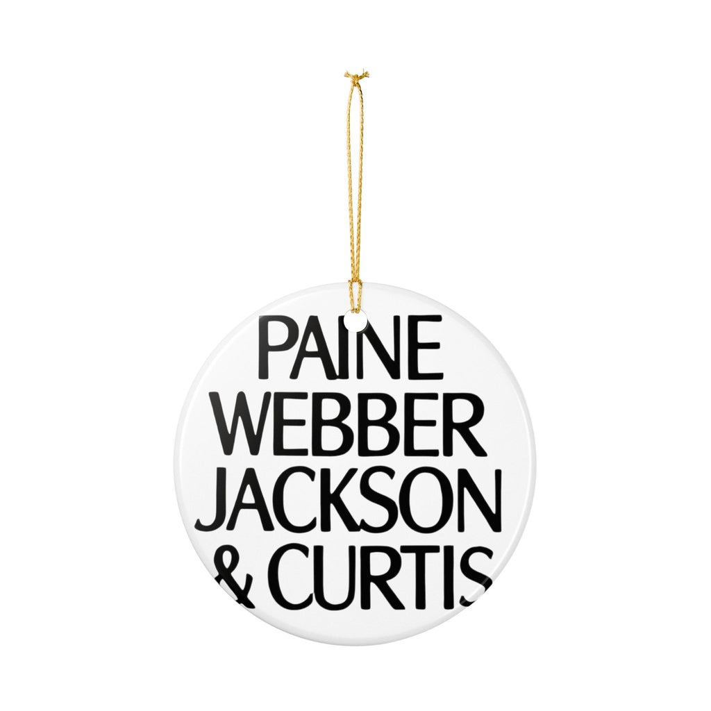 Paine Webber Jackson & Curtis Ceramic Ornament