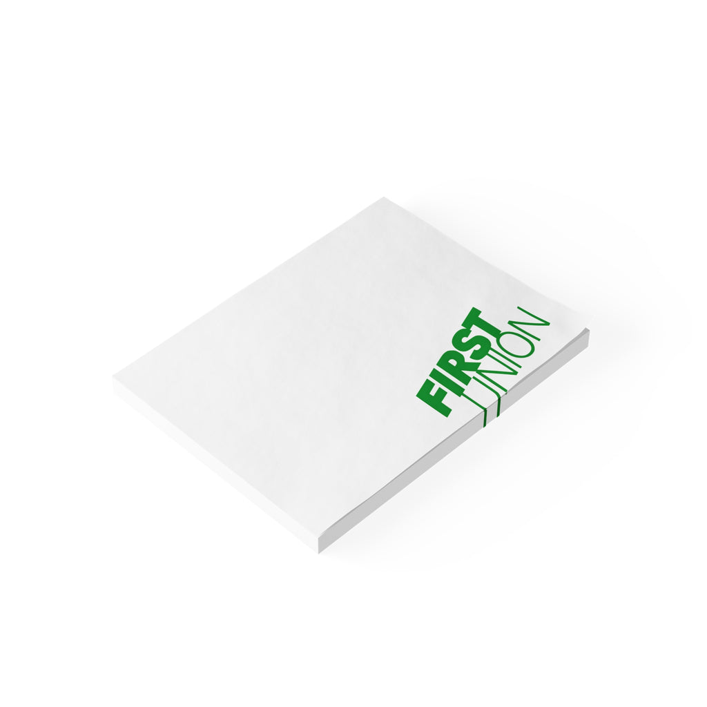 First Union Sticky Post-it Note Pad