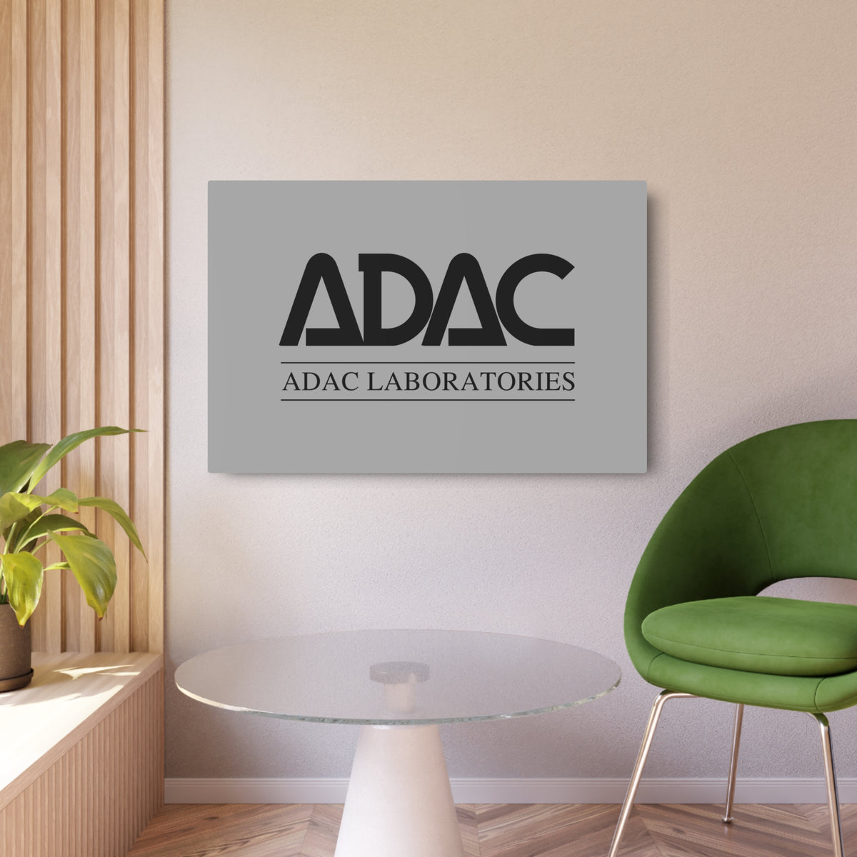 ADAC Laboratories Metal Sign