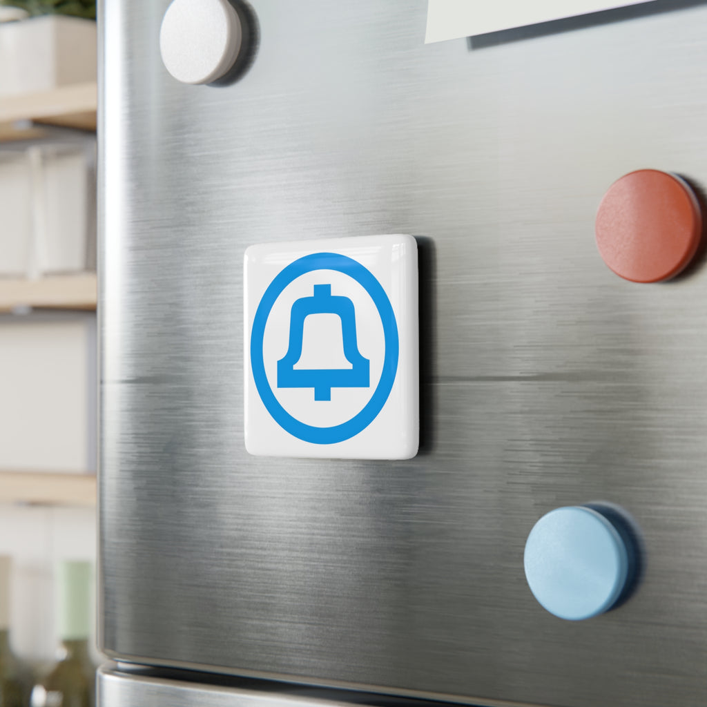 Bell System Square Porcelain Fridge Magnet
