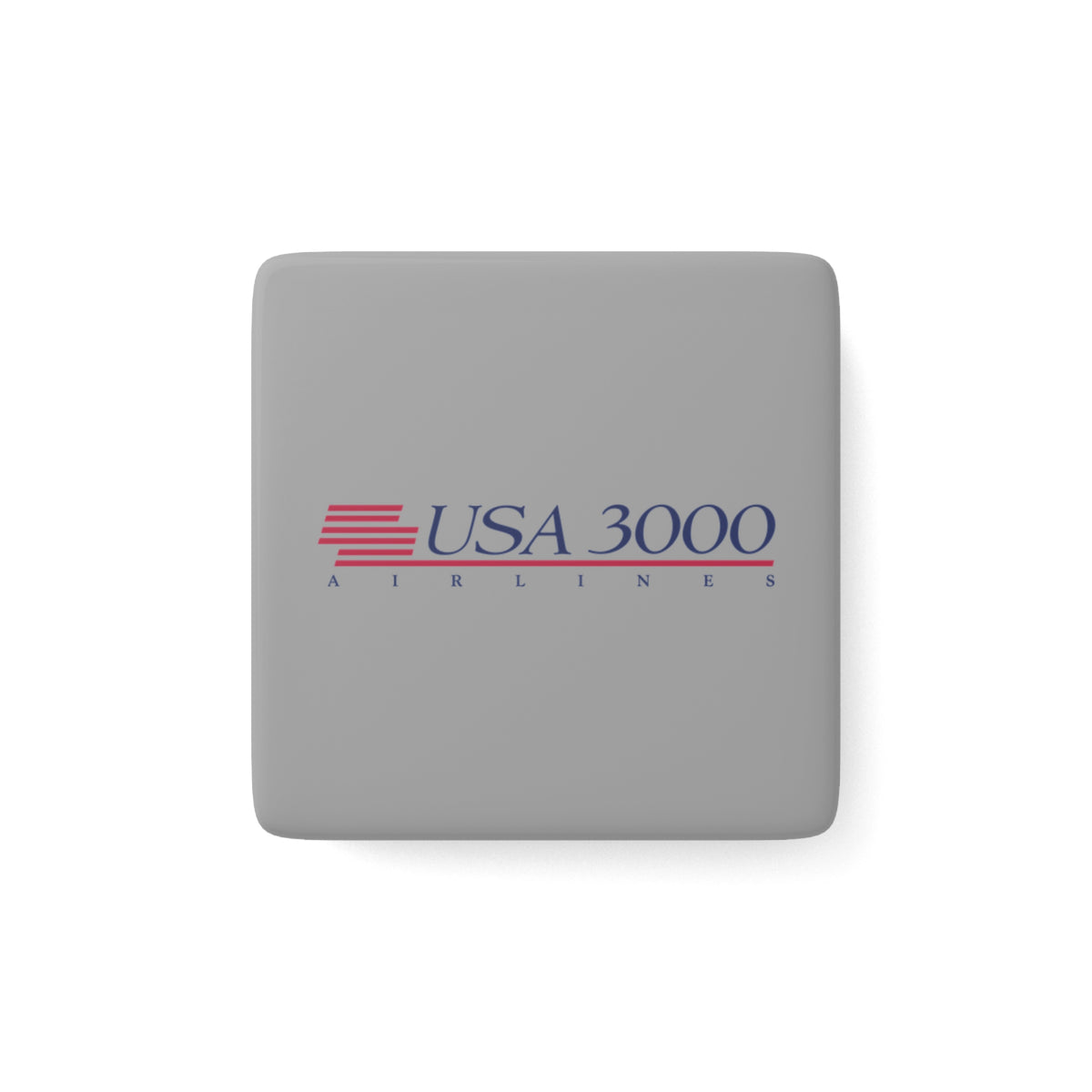 USA3000 Airlines Square Porcelain Fridge Magnet