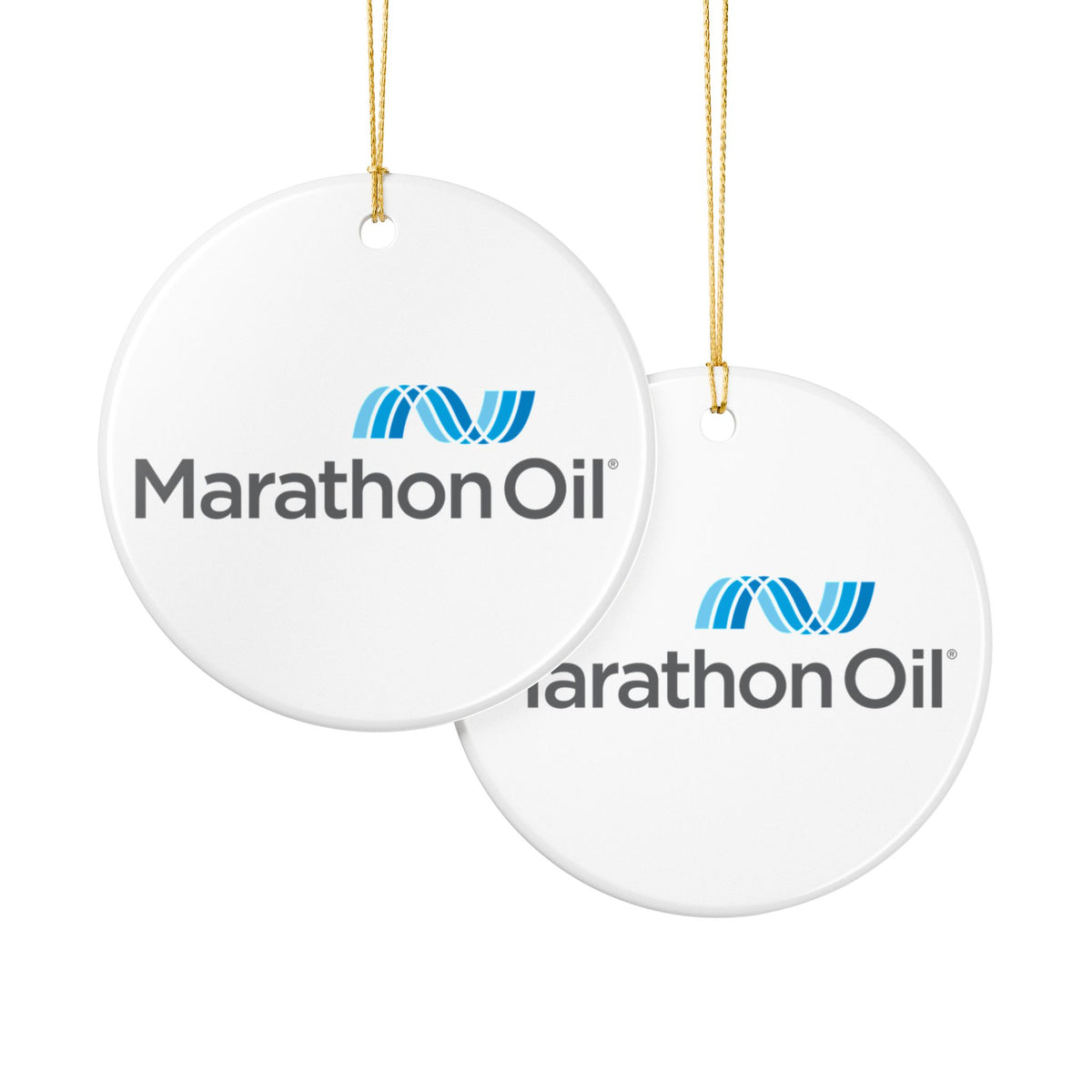 Marathon Oil Ceramic Ornament