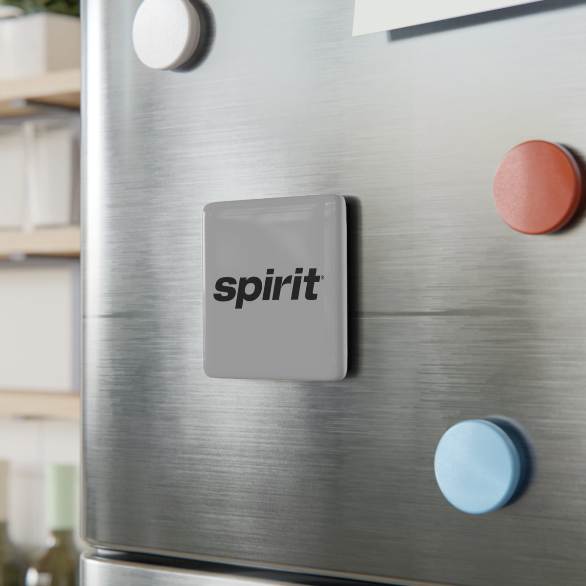 Spirit Airlines Square Porcelain Fridge Magnet