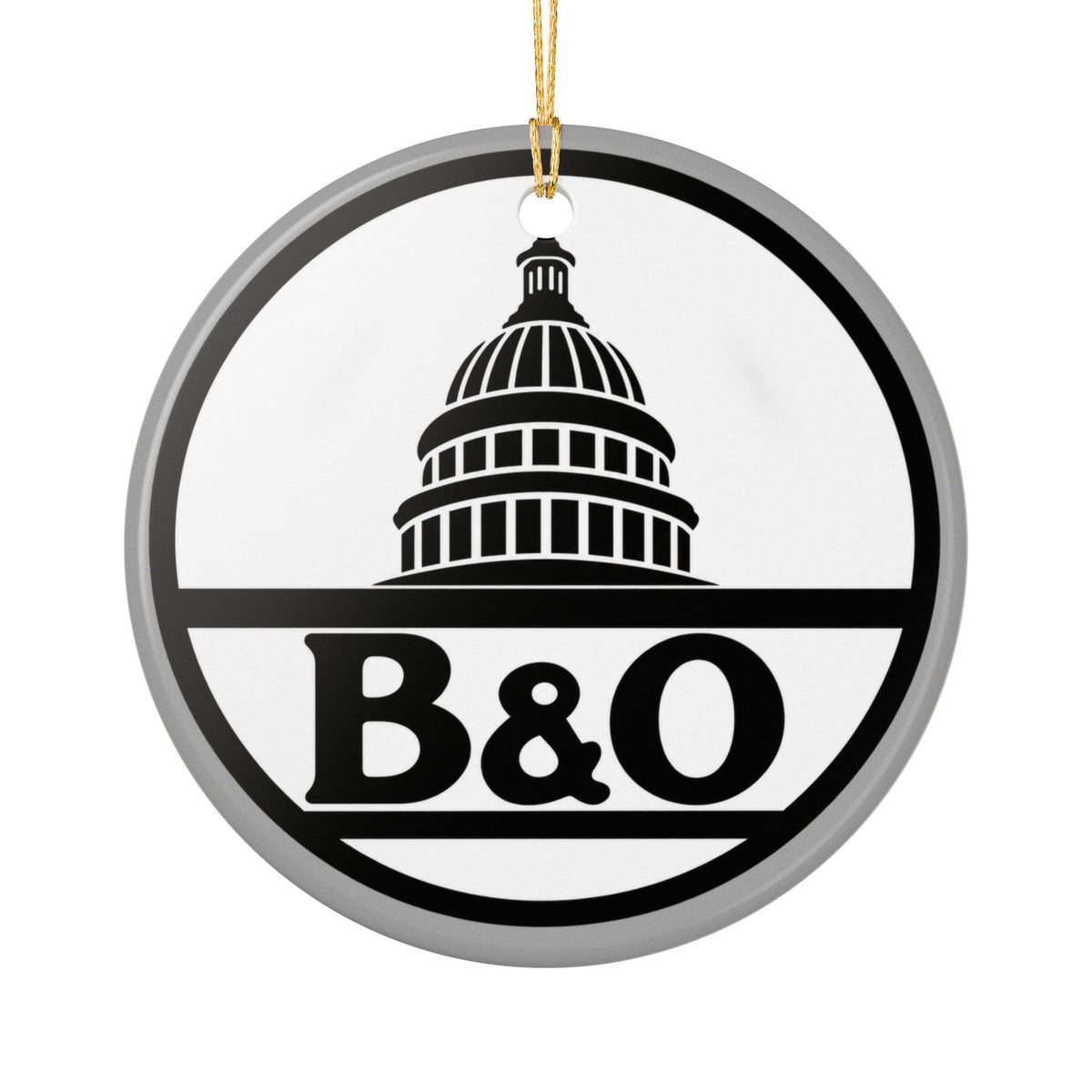 Baltimore and Ohio Railroad Ceramic Ornament
