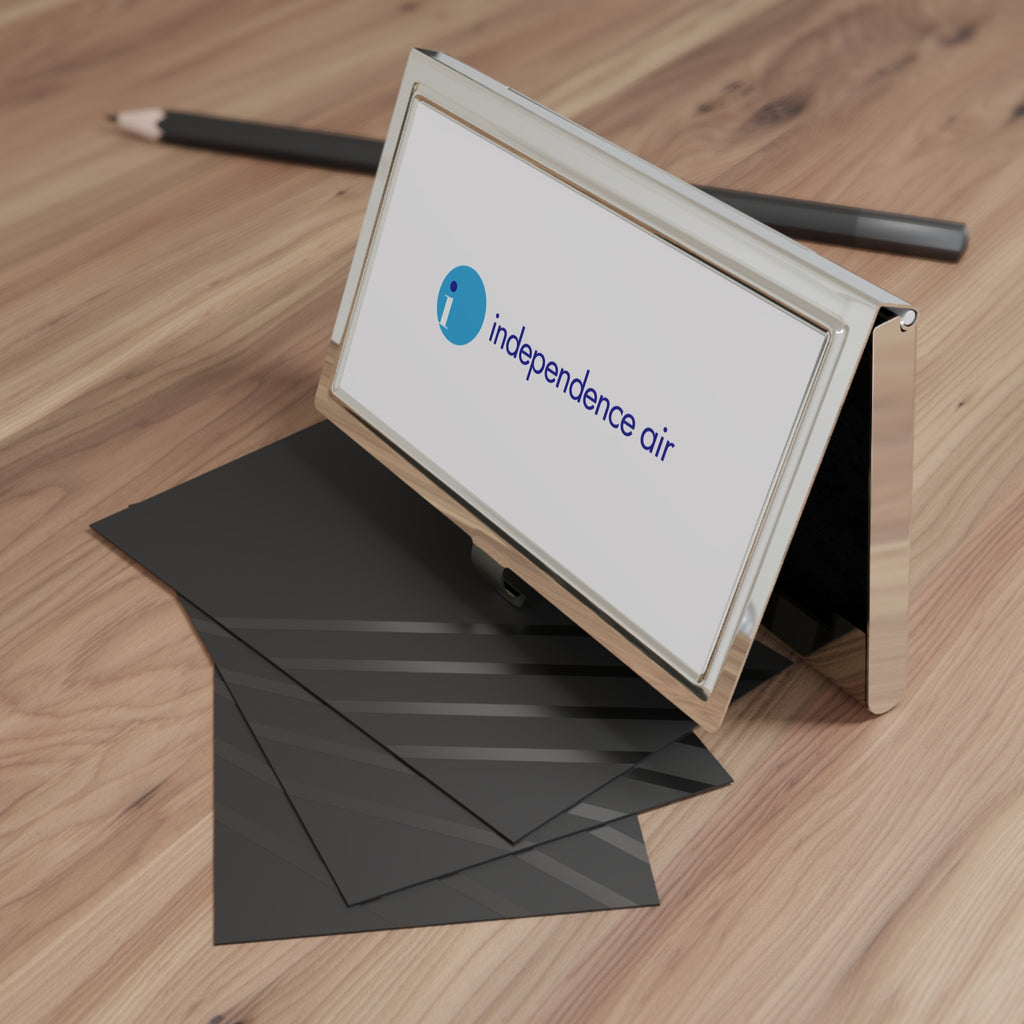 Independence Air Metal Business Card Holder