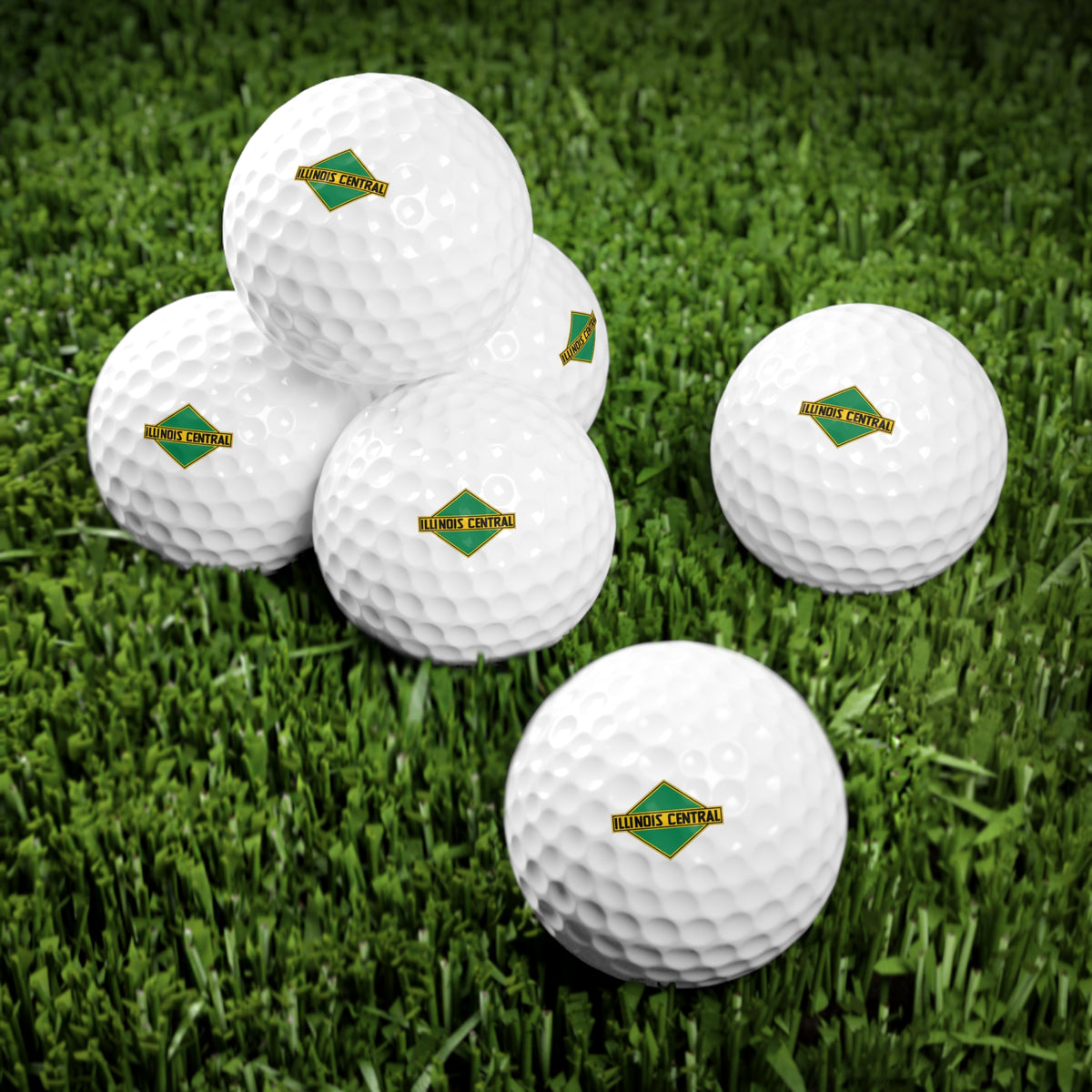 Illinois Central Railroad Golf Balls
