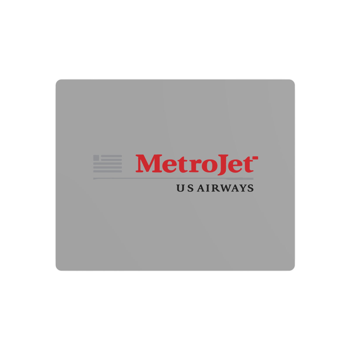 MetroJet Metal Sign