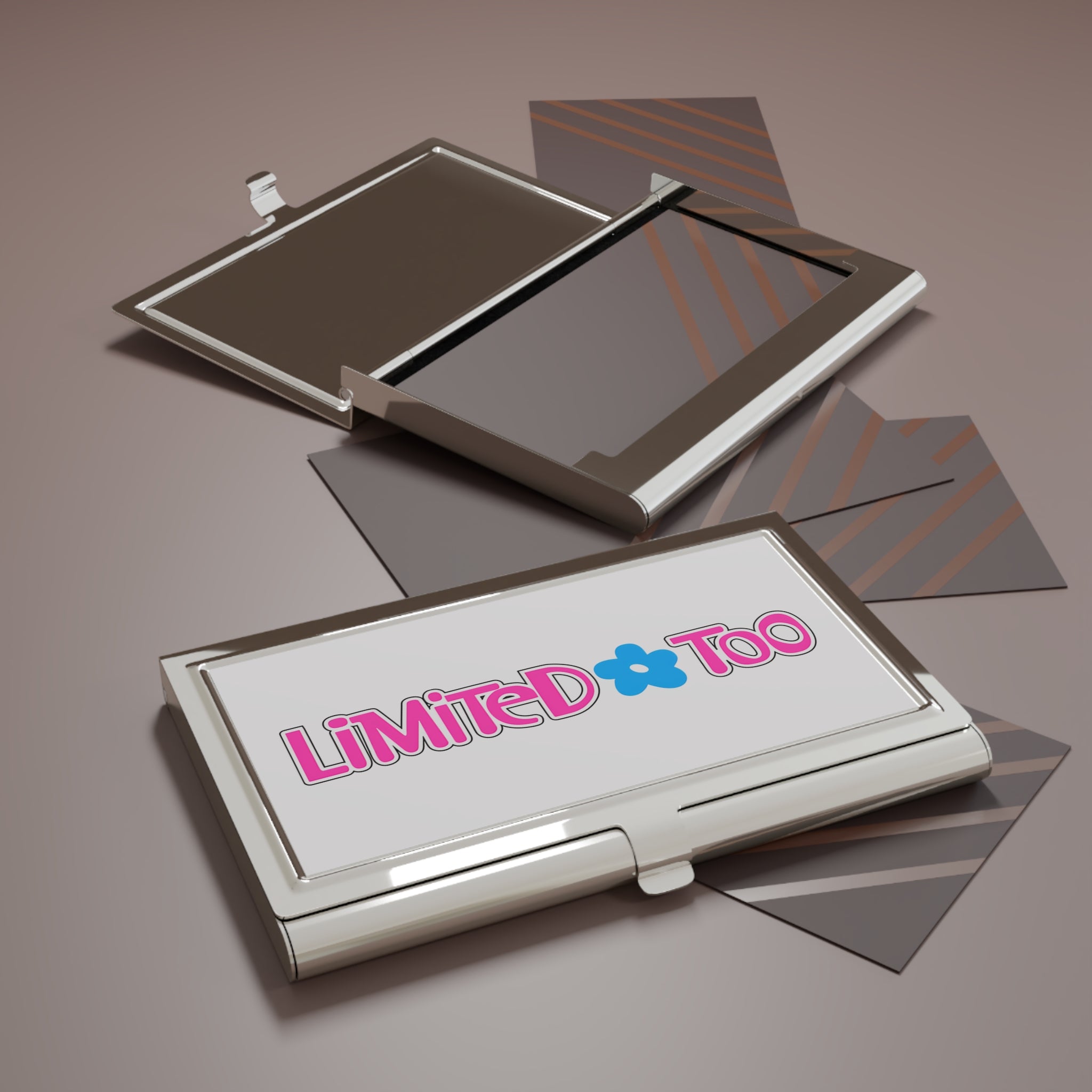 Limited Too Metal Business Card Holder