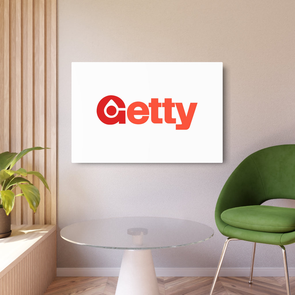 Getty Oil Metal Sign