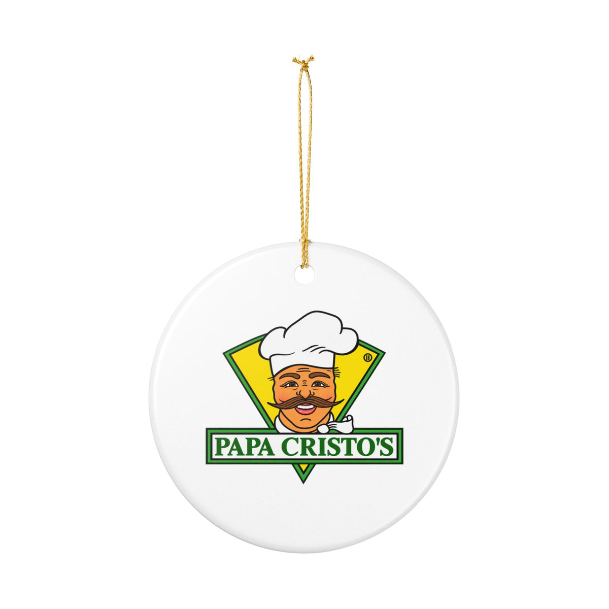 Papa Cristo's Ceramic Ornament