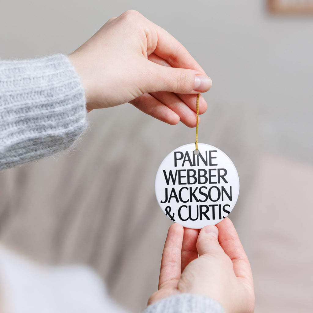 Paine Webber Jackson & Curtis Ceramic Ornament