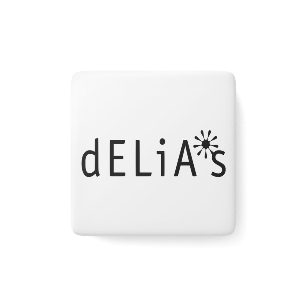 Delia's Square Porcelain Fridge Magnet