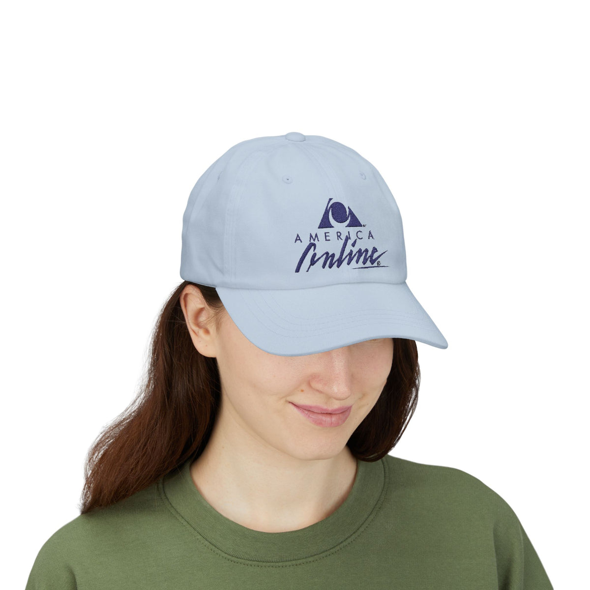 America Online (AOL) Embroidered Dad Cap Hat