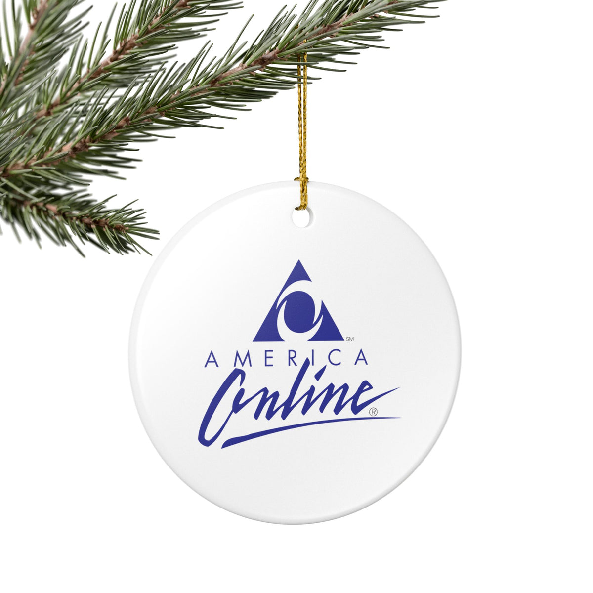 America Online (AOL) Ceramic Ornament