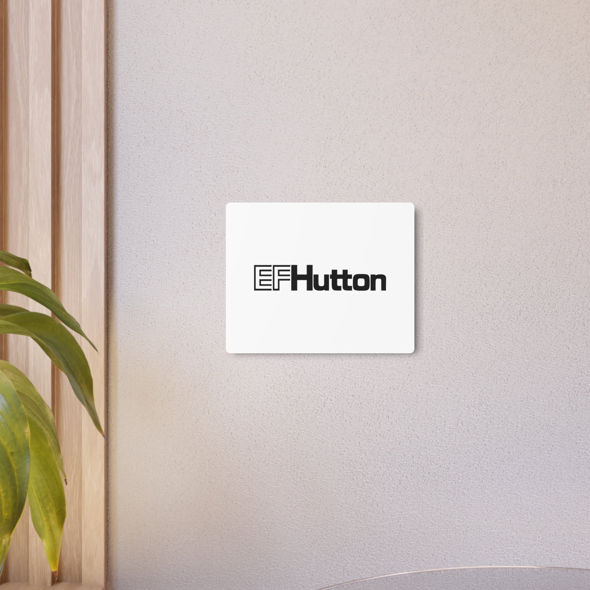 E. F. Hutton Metal Sign