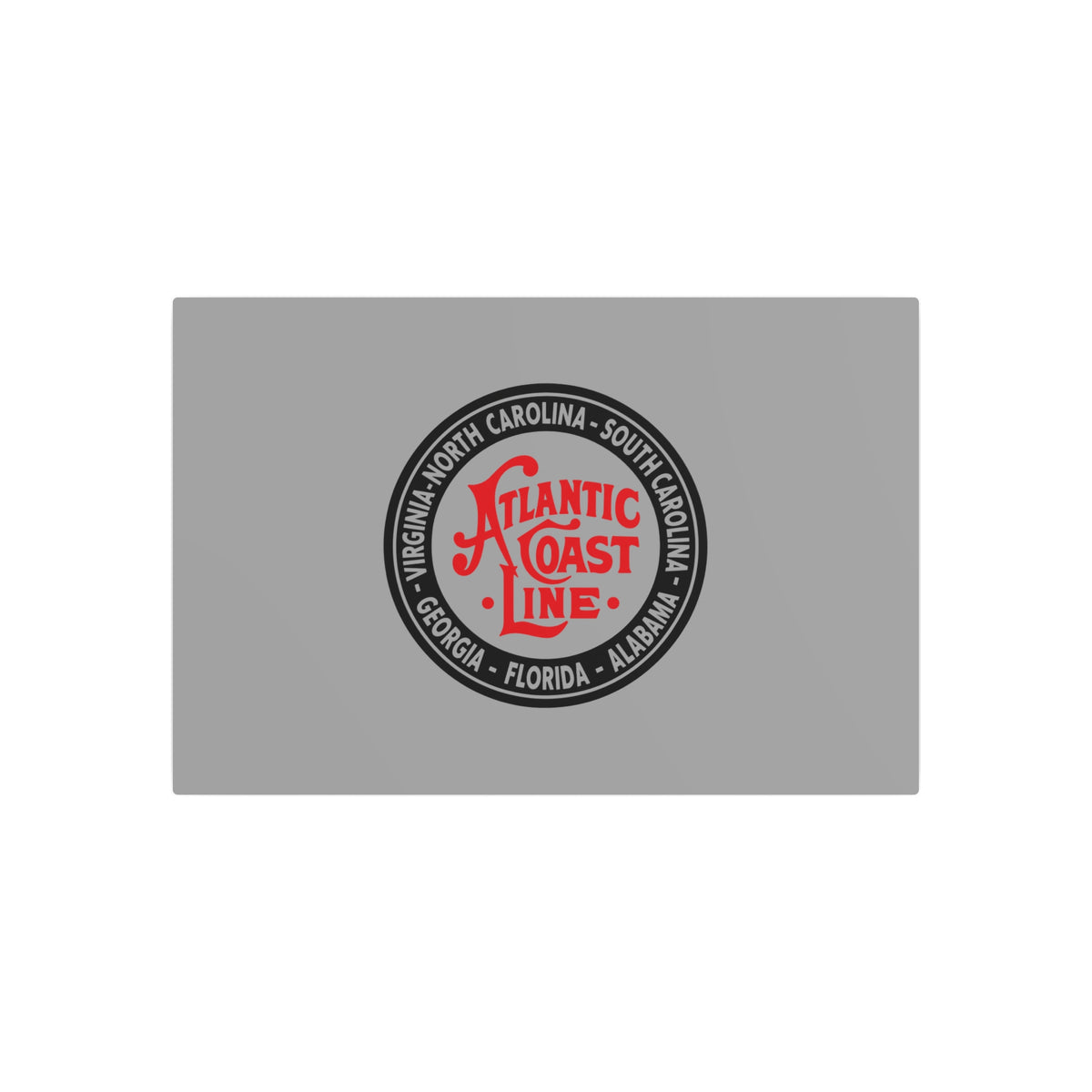 Atlantic Coast Line Railroad Metal Sign