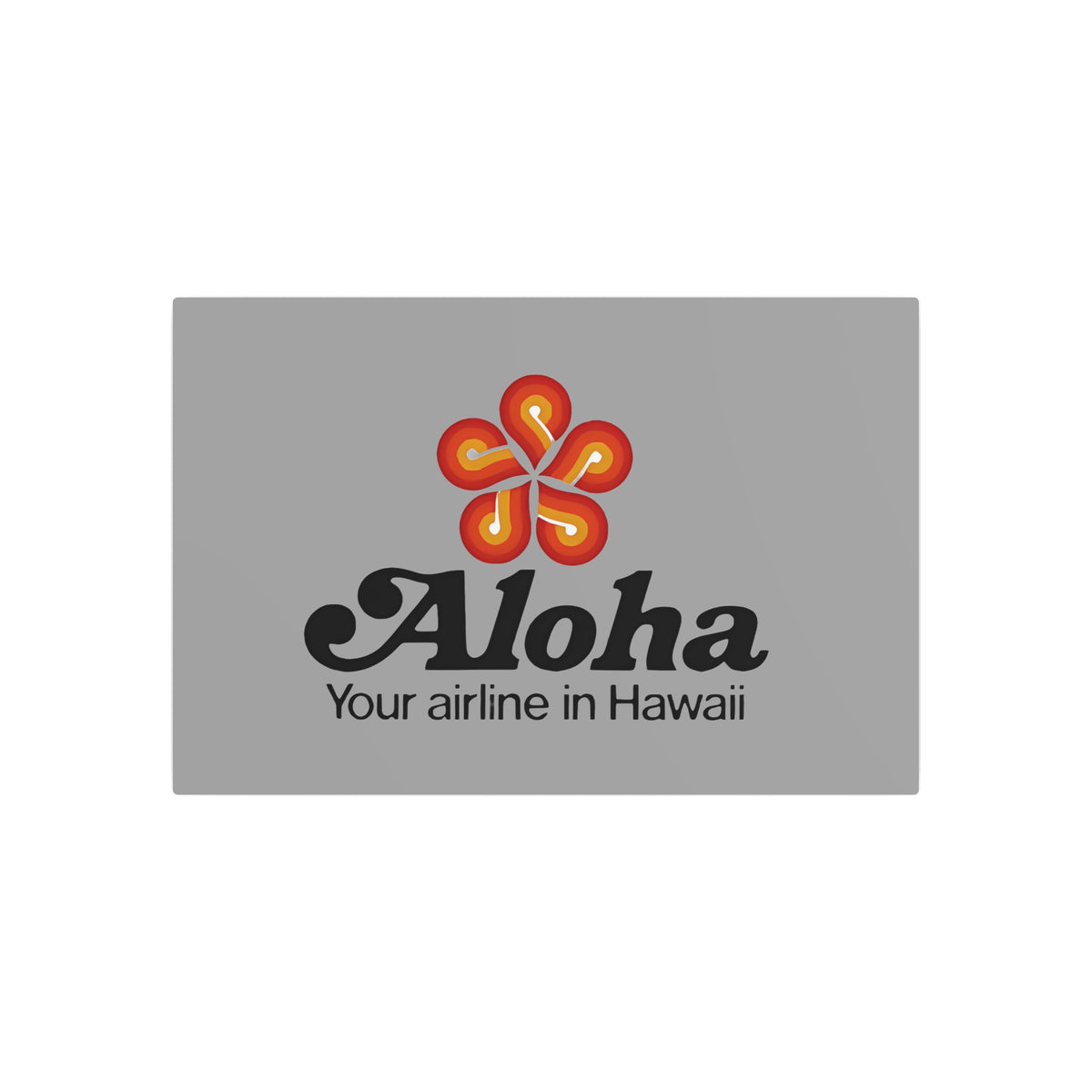 Aloha Airlines Metal Sign