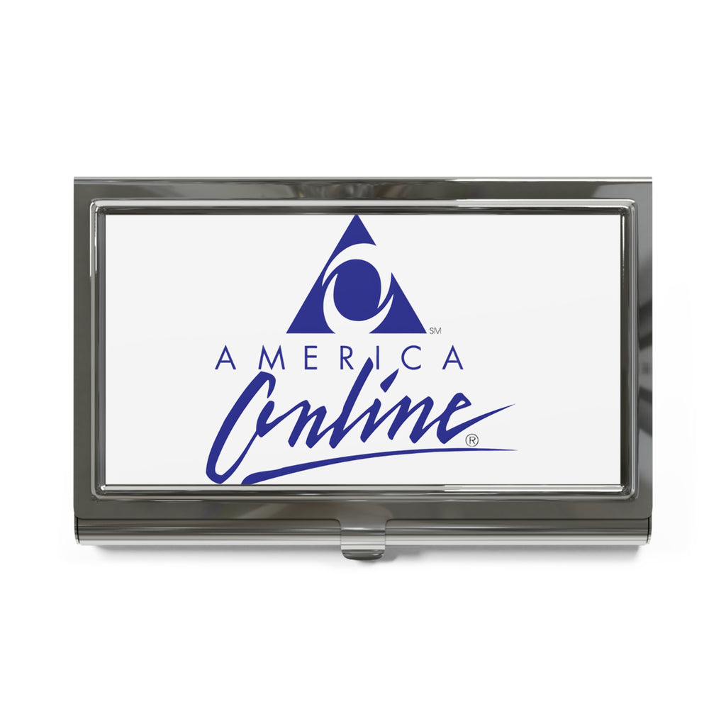 America Online (AOL) Metal Business Card Holder