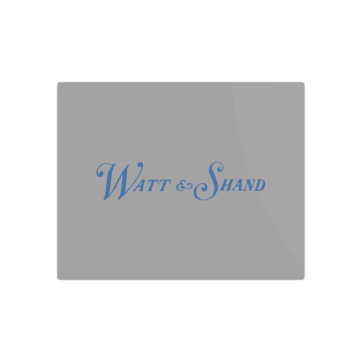 Watt & Shand Metal Sign