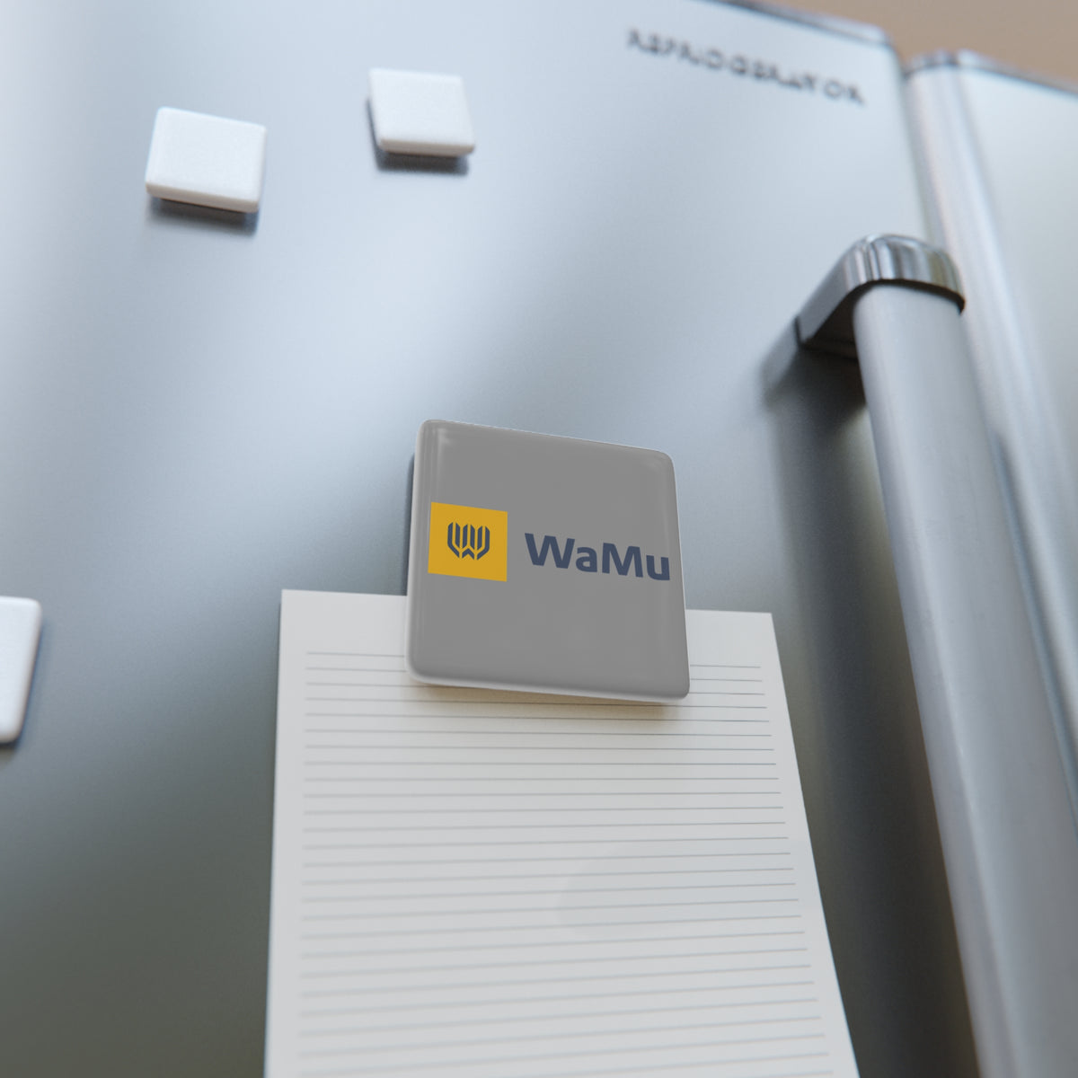 Washington Mutual (WaMu) Square Porcelain Fridge Magnet