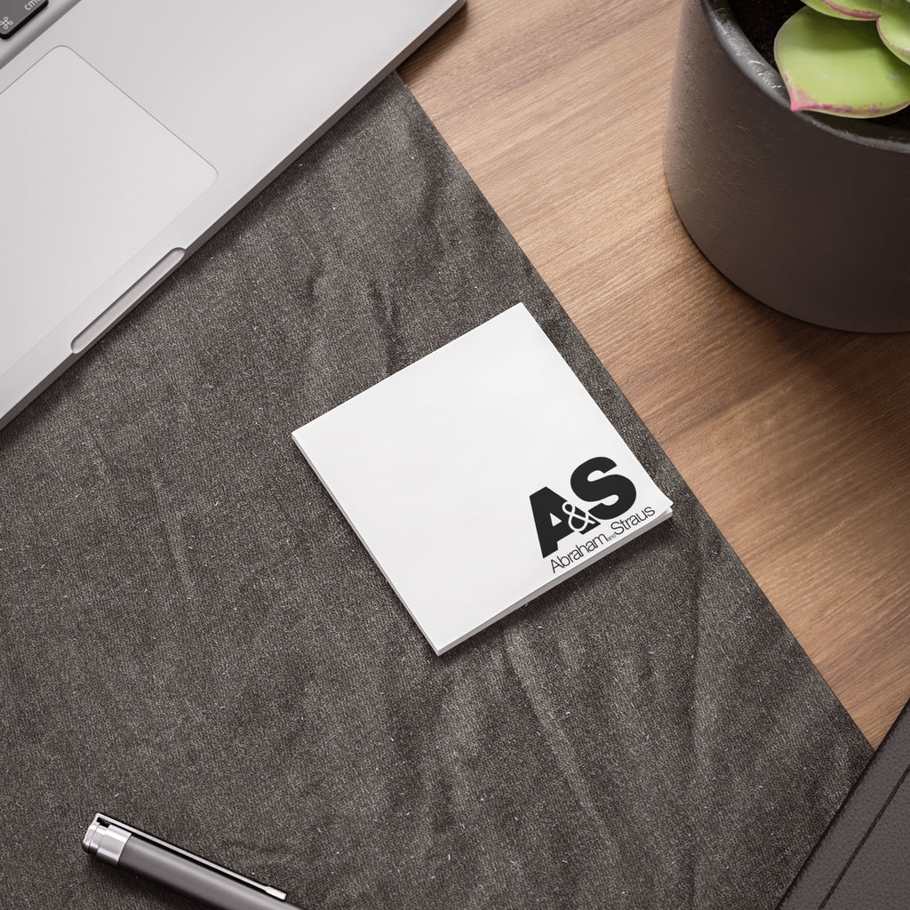 Abraham & Straus Sticky Post-it Note Pad