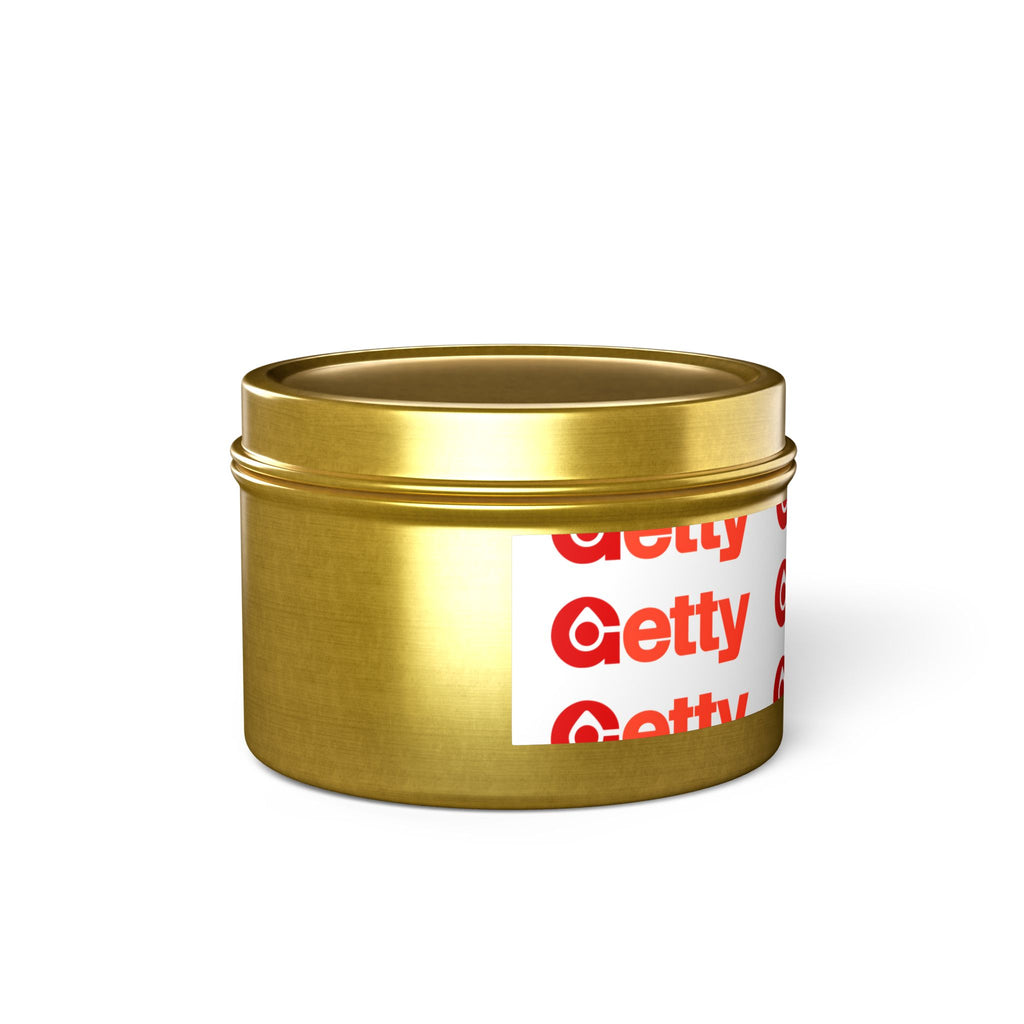Getty Oil Tin Candle