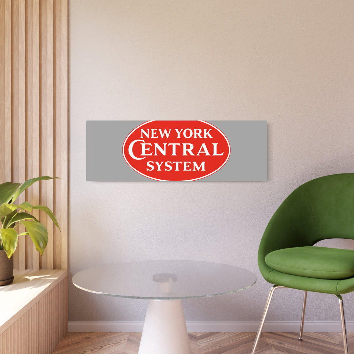 New York Central Railroad Metal Sign
