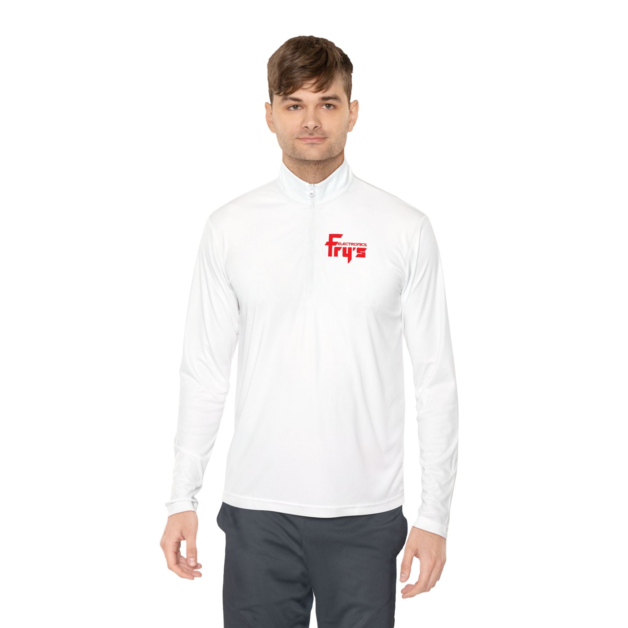 Fry's Electronics, Inc. Unisex Quarter Zip Pullover