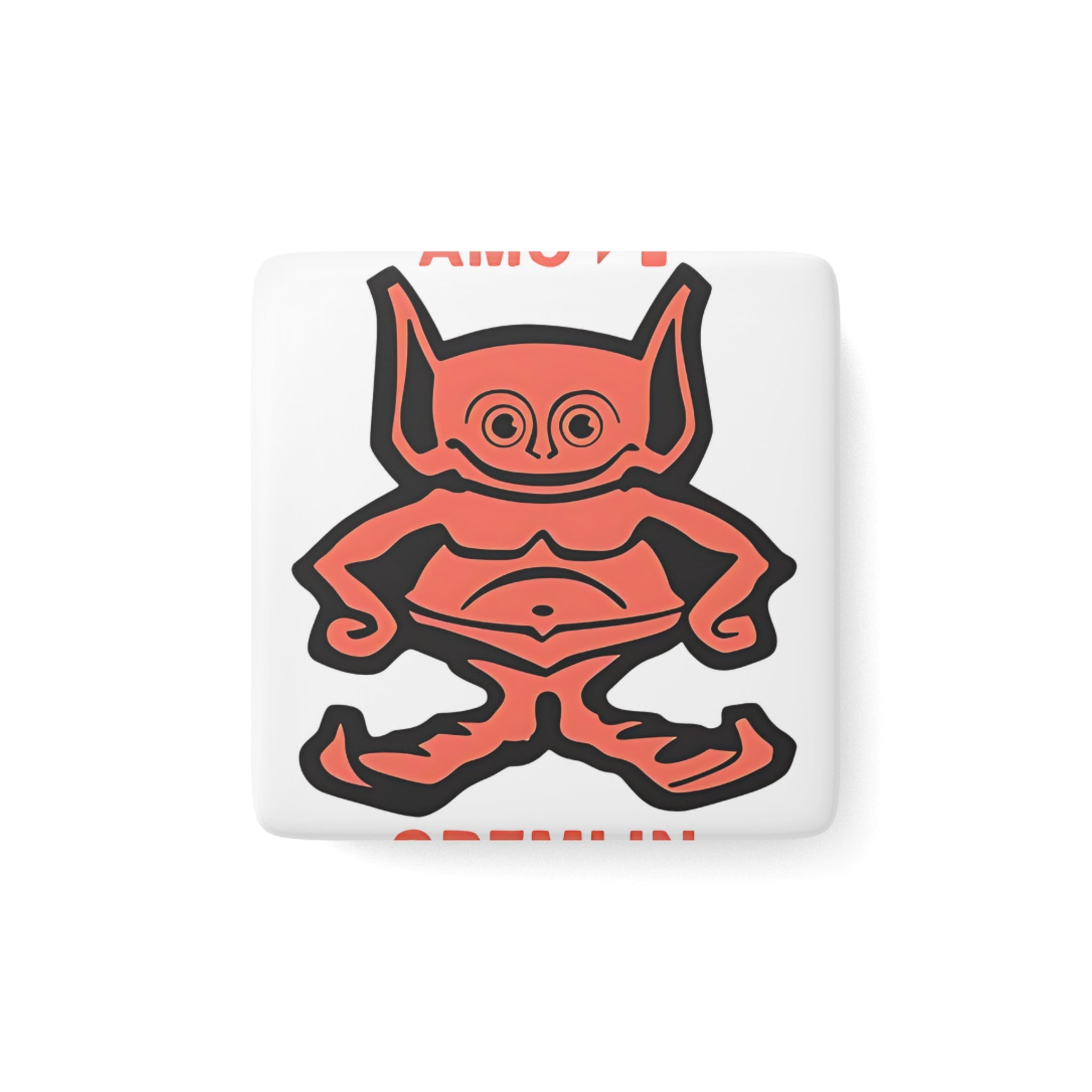 AMC Gremlin Square Porcelain Fridge Magnet