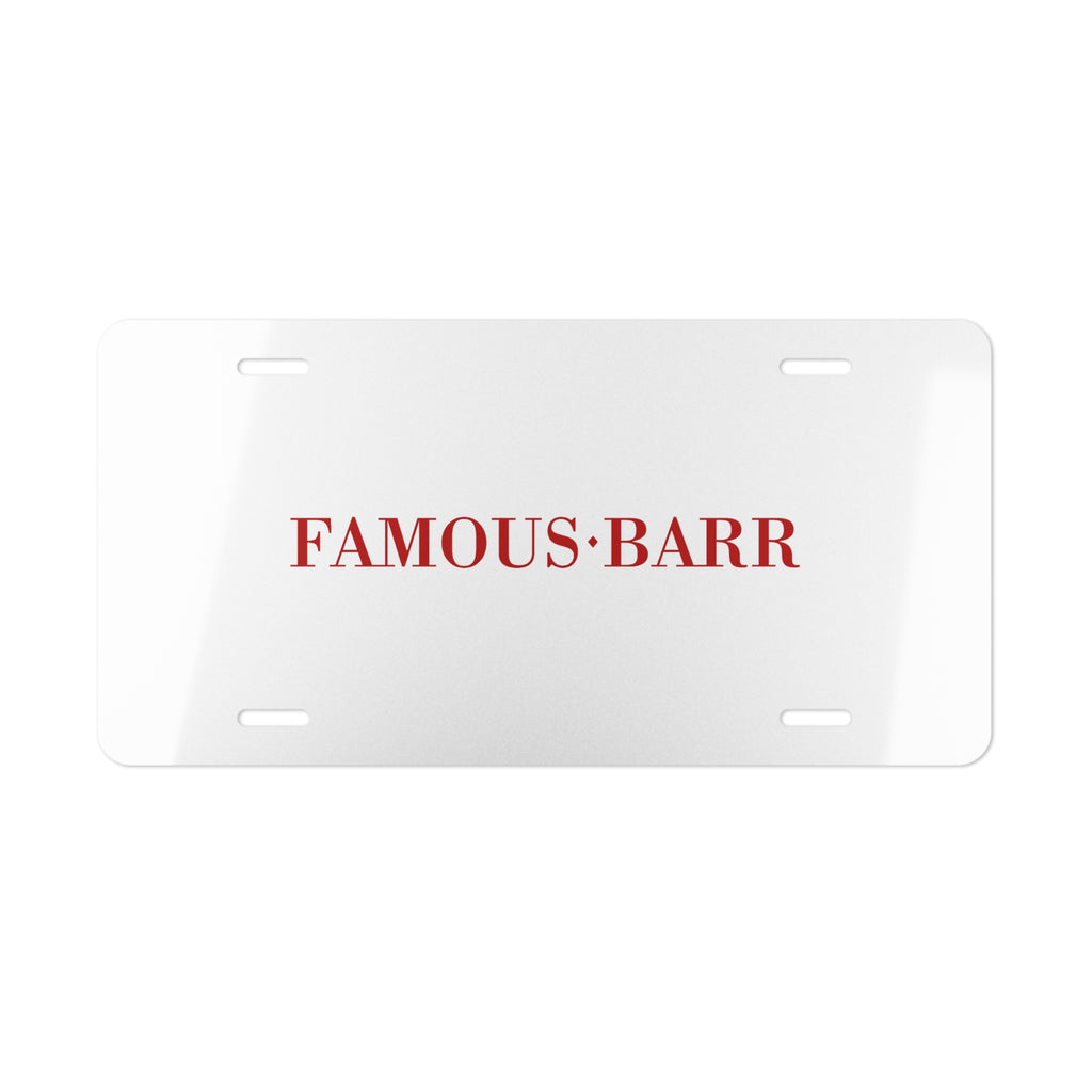 Famous-Barr Vanity License Plate