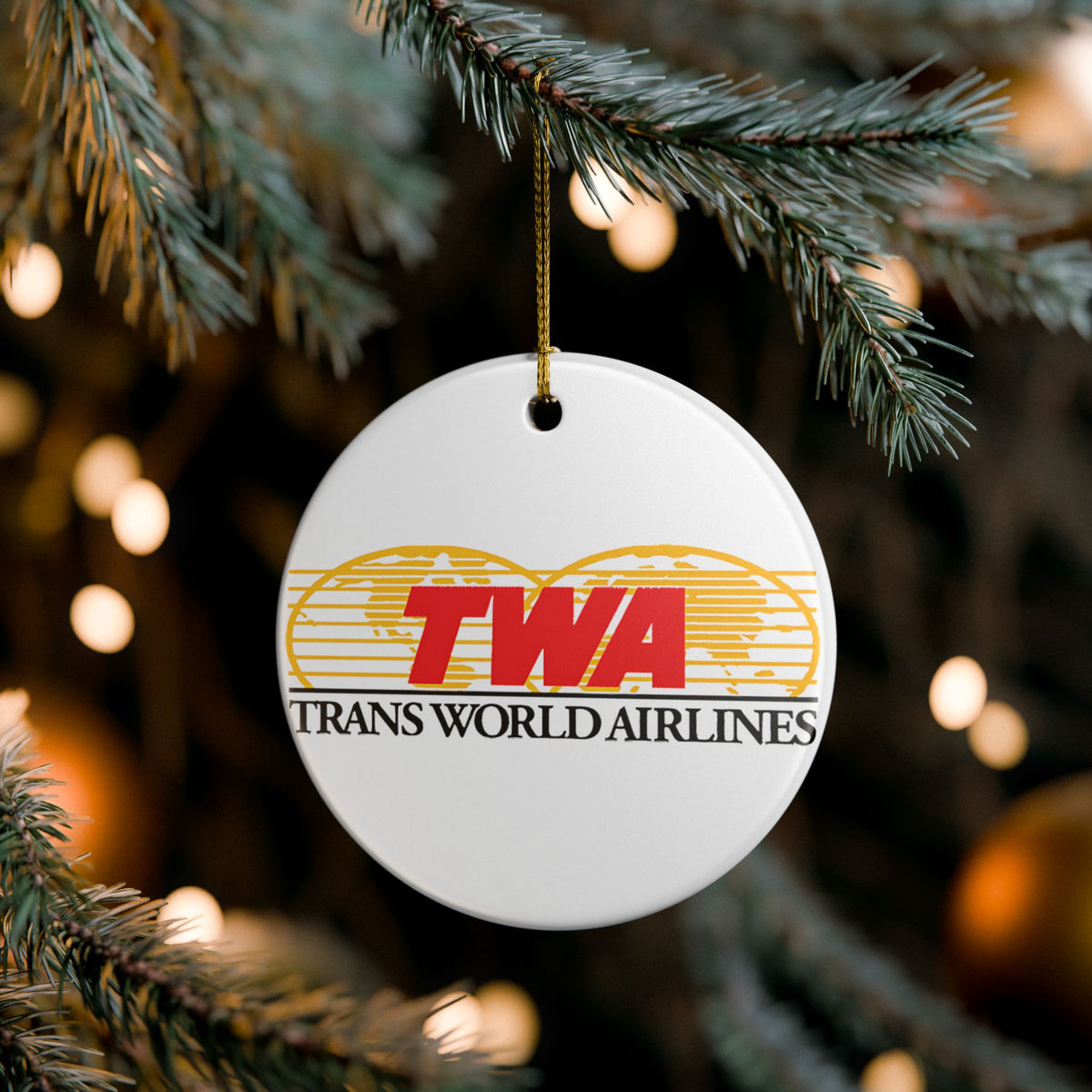 Trans World Airlines (TWA) Ceramic Ornament