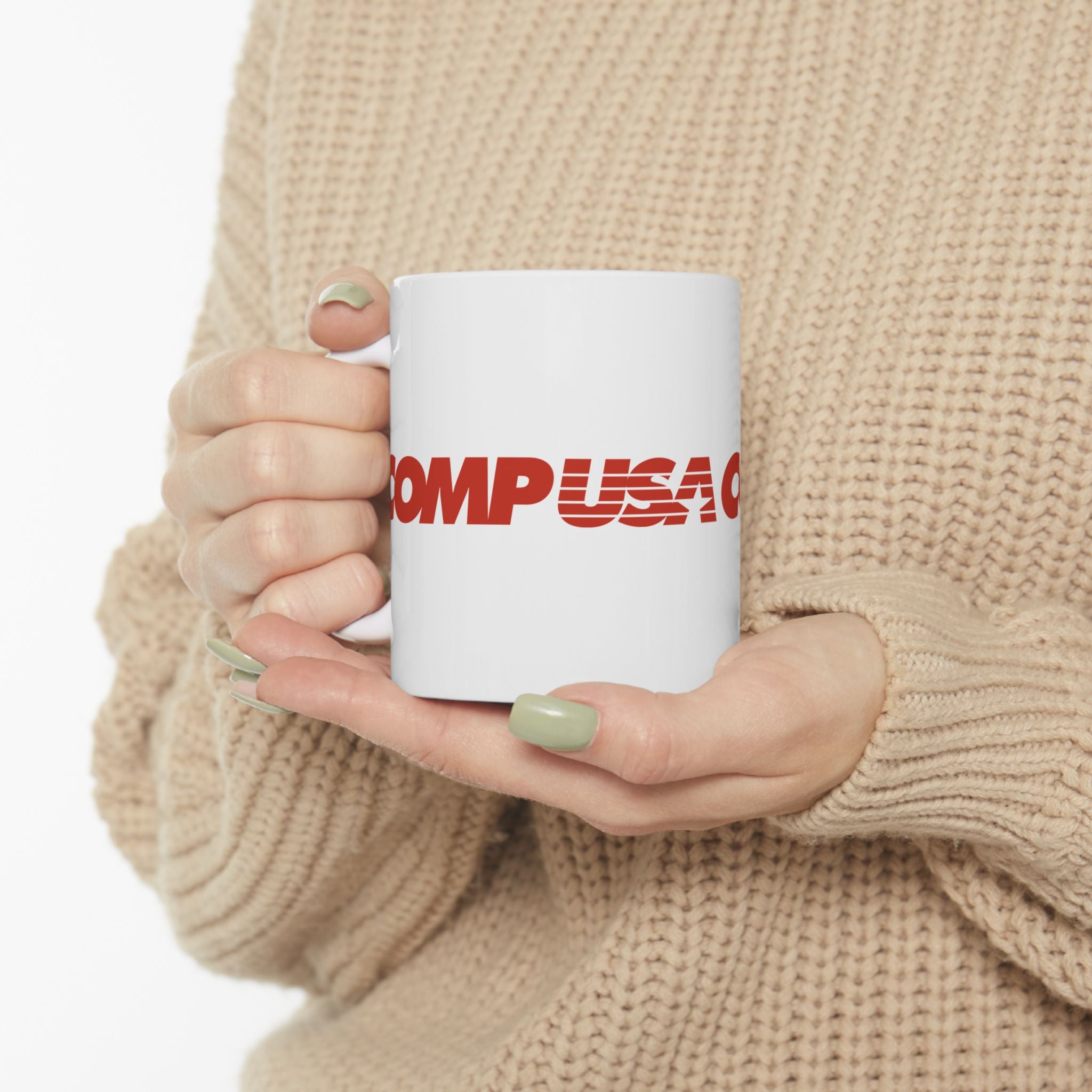 CompUSA Ceramic Coffee Mug