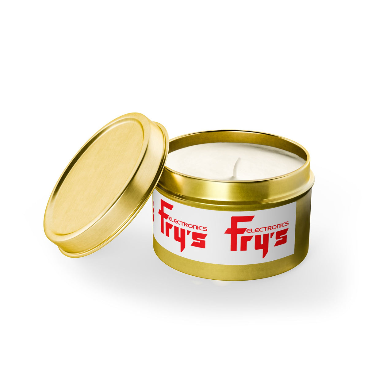 Fry's Electronics, Inc. Tin Candle