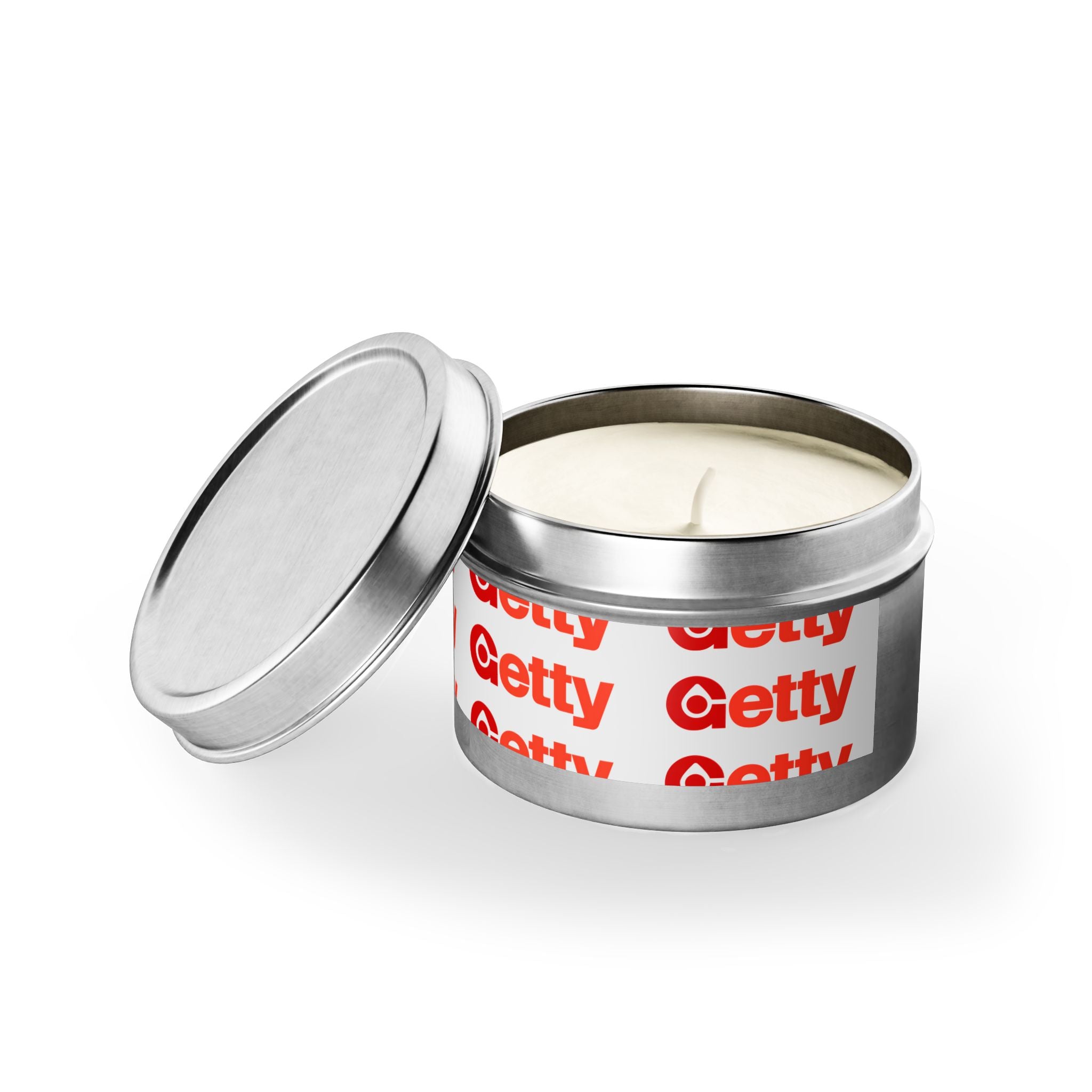 Getty Oil Tin Candle