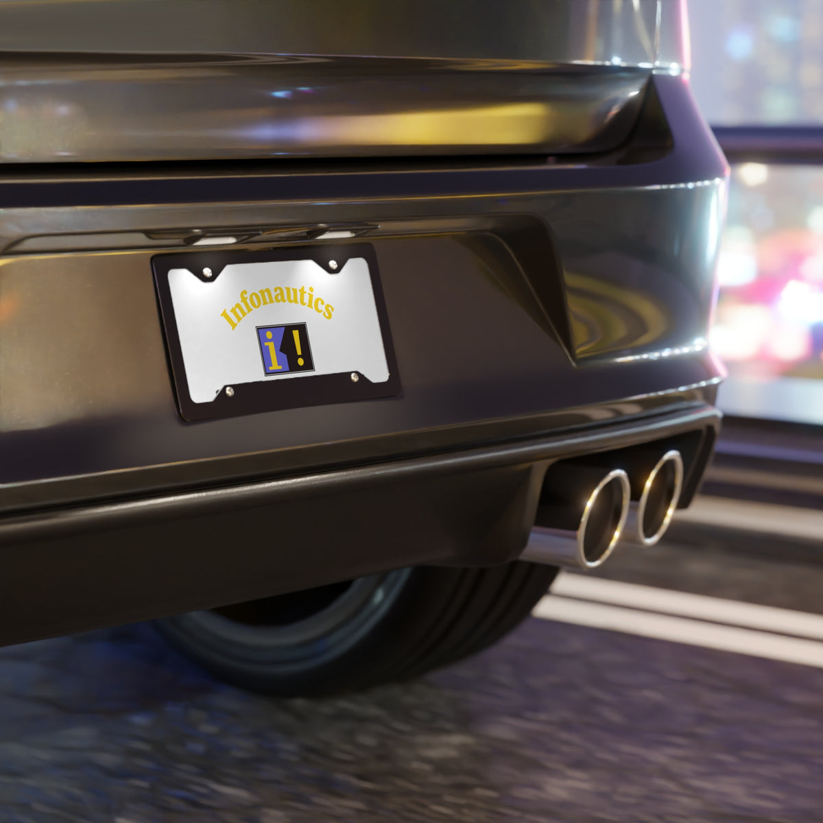 Infonautics Vanity License Plate