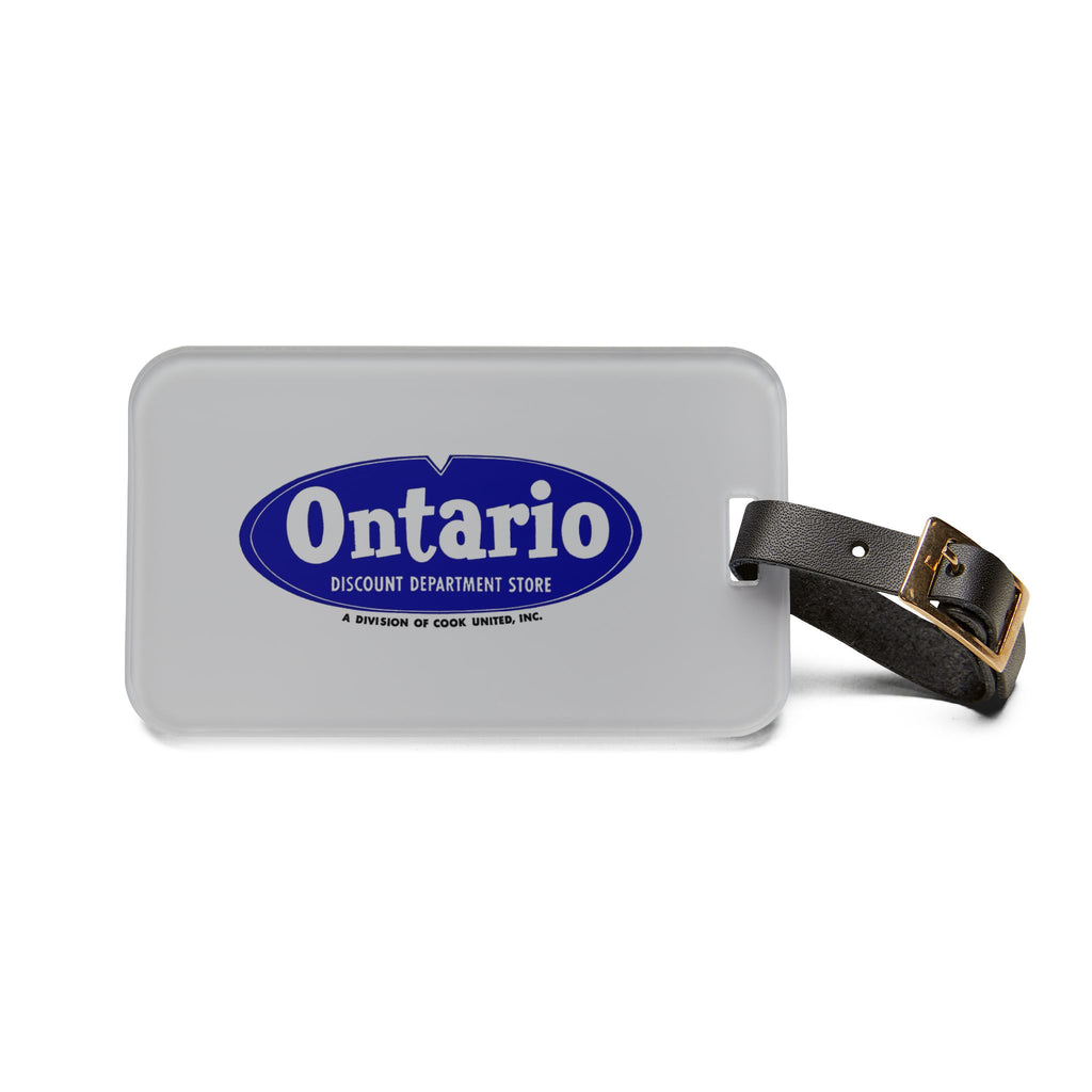 Ontario Discount Department Store Luggage Tag