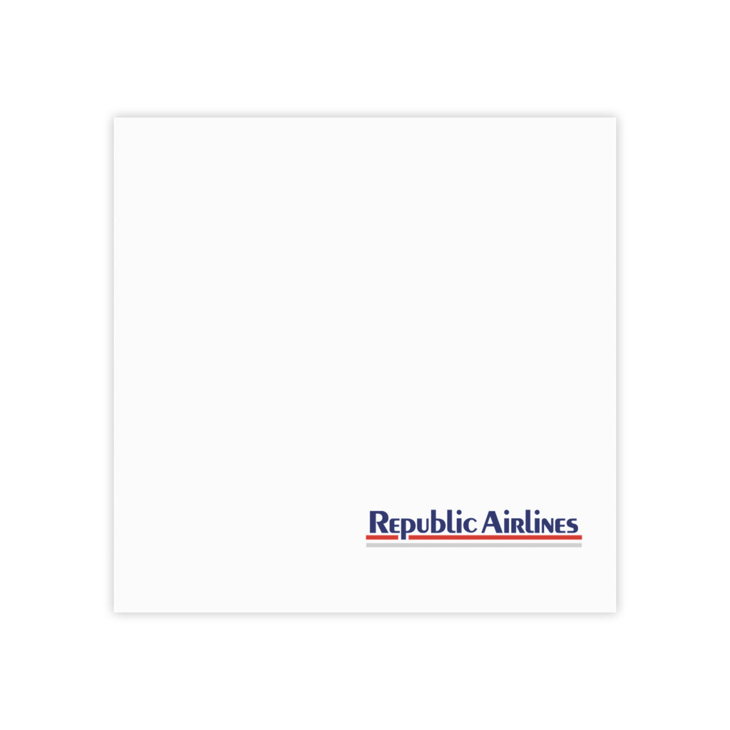 Republic Airlines Sticky Post-it Note Pad